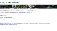 Desktop Screenshot of academic.csuohio.edu