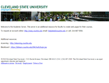 Tablet Screenshot of academic.csuohio.edu
