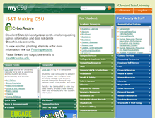 Tablet Screenshot of mycsu.csuohio.edu