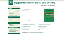 Desktop Screenshot of engagedscholarship.csuohio.edu