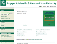 Tablet Screenshot of engagedscholarship.csuohio.edu